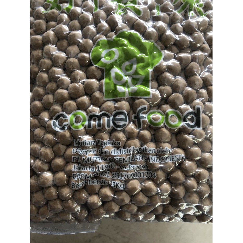 

BOBA COMEFOOD 3KG Bubble Comefood Topping Minuman Makanan Instan Manis