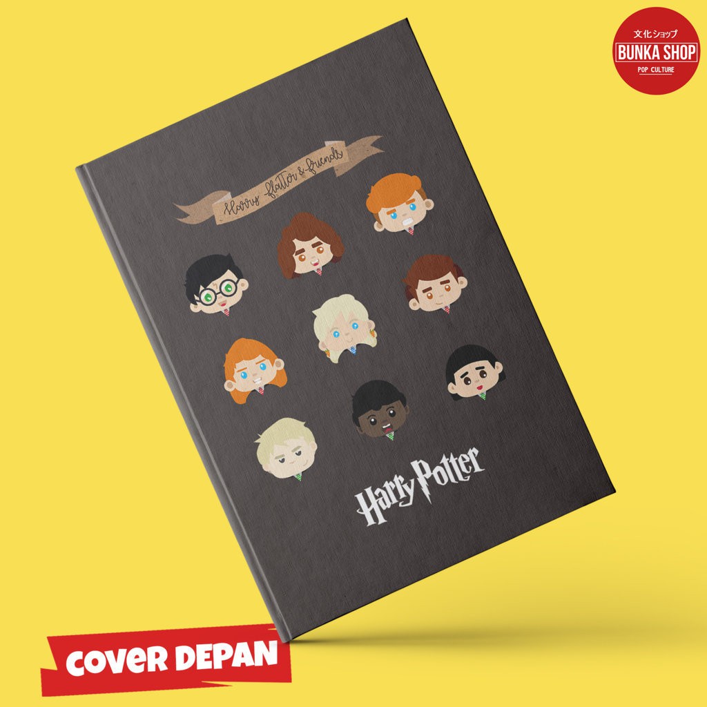 

Note Book Hardcover Film Harry Potter and Friend Ukuran A5 Jurnal Agenda Planner Notebook Aesthetic Gift Couple