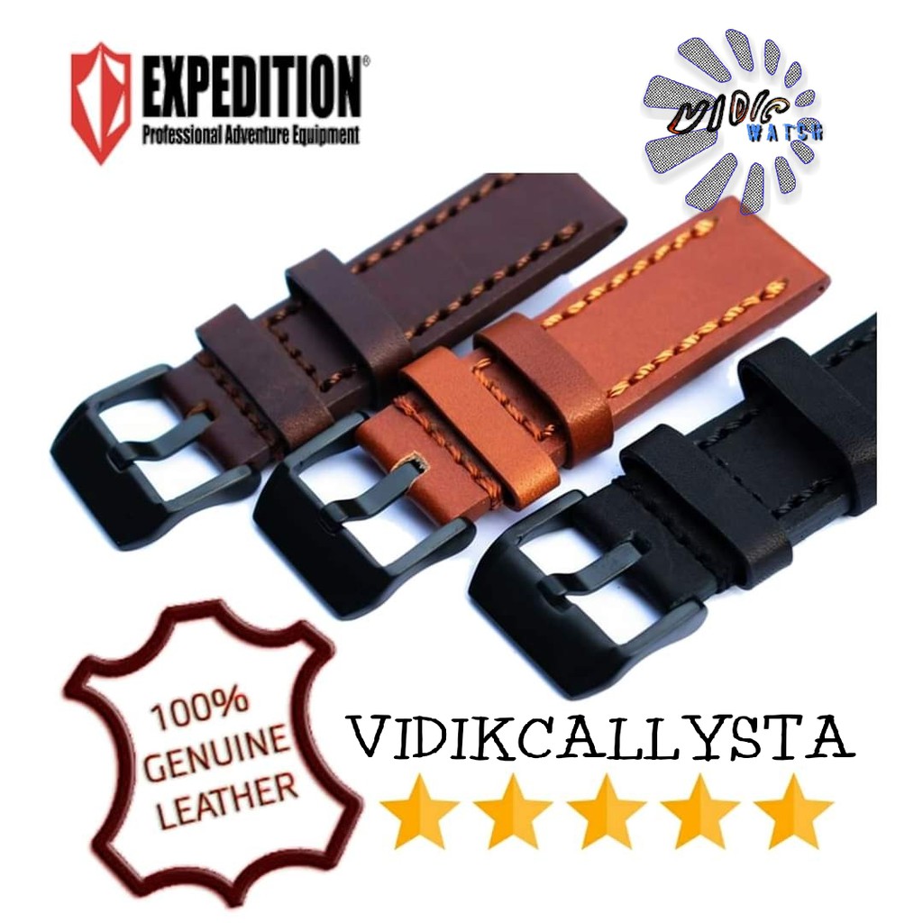 22mm 24mm Tali Strap Kulit Jam Tangan Expedition ORIGINAL OEM