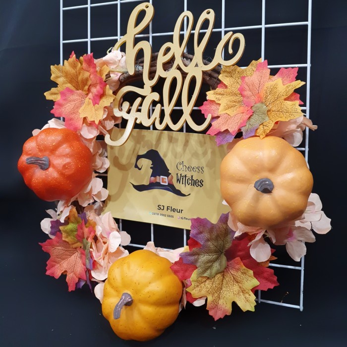 

Dekorasi Gantungan Halloween Labu Daun Lucu