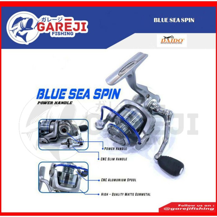 Reel spinning Daido Blue Sea Spin Power Handle - 800 Berkualitas