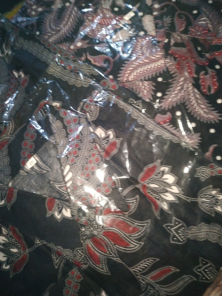 Bswart Batik Hrb005 Kenongo Hem Pendek Padi Pekalongan M L Xl Xxl Batik Pria Murah Modern Grosir