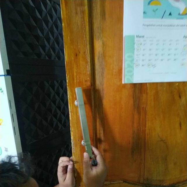 Handle Pintu Kupu Tarung Minimalis Door Pull Stainless 25 Cm Kotak Box Mahoni Tarikan Pintu Gagang