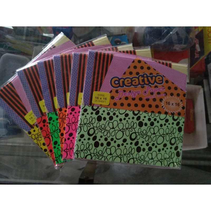 

kertas origami motif ukuran 16x16