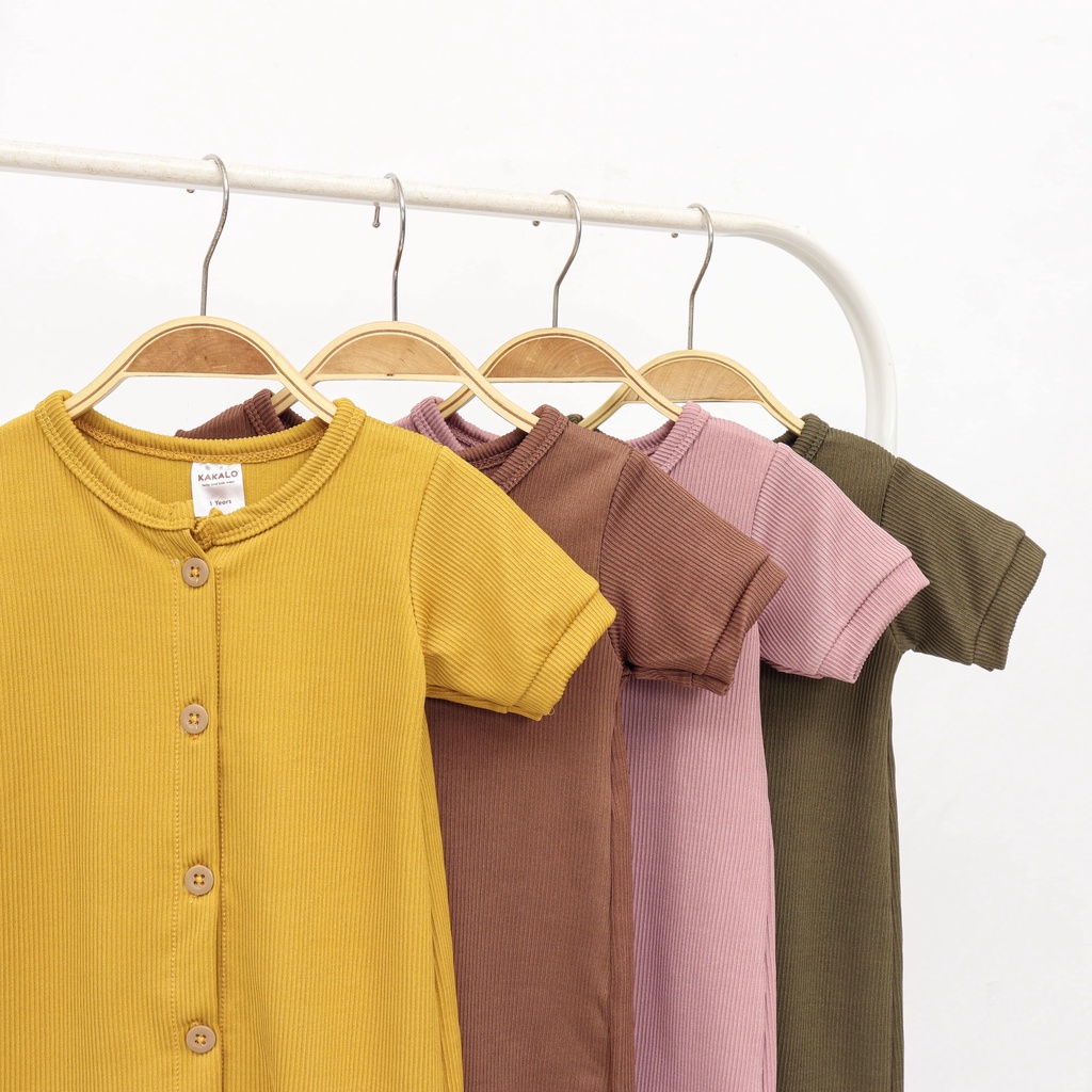 KAKALO Pakaian Bayi | Bunaken Rib Romper (0-1 Tahun)-3