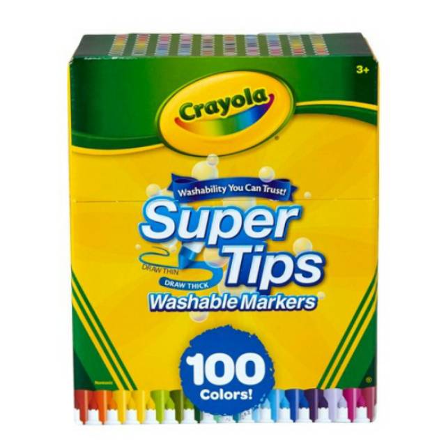

Crayola Super Tips Washable Markers, 100 Count