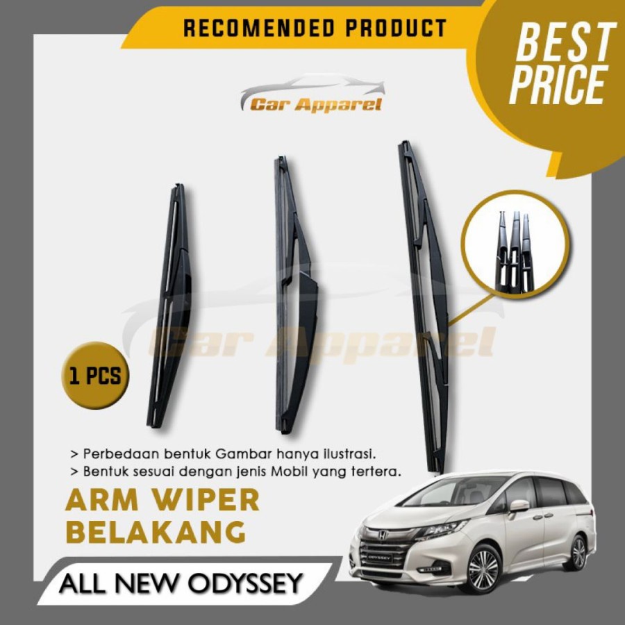 Wiper Belakang New Odyssey RC 2014 Rear Wiper 12 inch