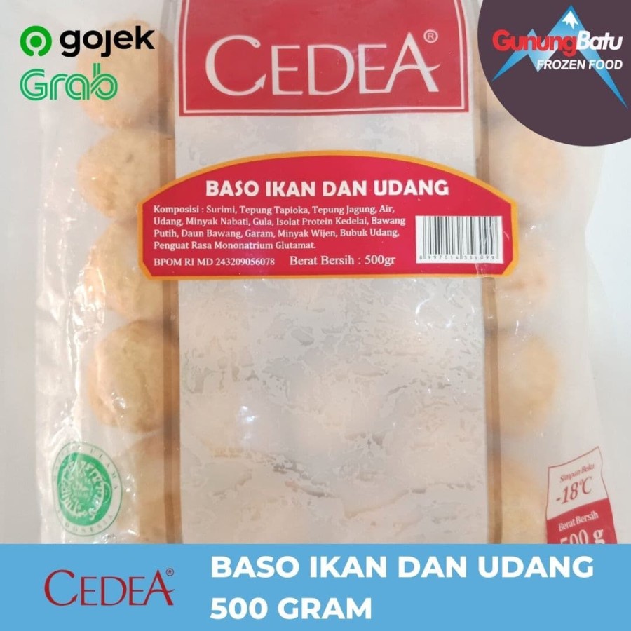 Jual Cedea Baso Ikan Dan Udang 500 Gram Shopee Indonesia