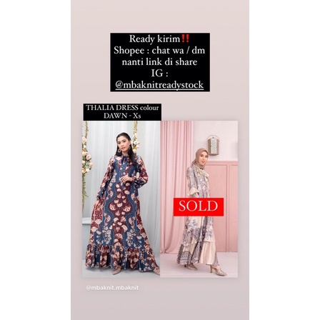 ELENA DRESS HAZELWOOD XL , THALIA DRESS DAWN XS BY WEARING KLAMBY