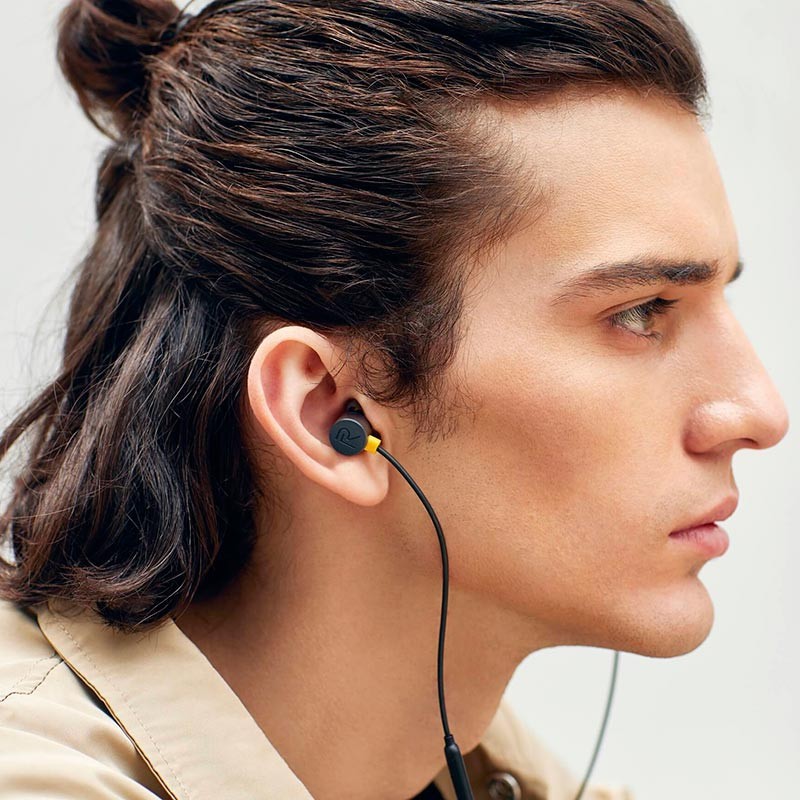 Headset Realme magnet Buds 2 handsfree stereo bass Earphone magnetic headphone original oem terlaris-3