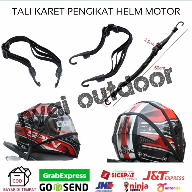 tali karet pengikat helm motor