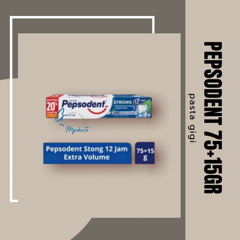 termurah!!! pasta gigi pepsodent 75+15gr