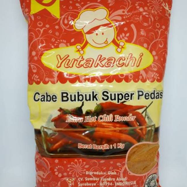 

Bubuk cabe super pedas 50 gram bubuk red extra hot chili pepper yutakachi