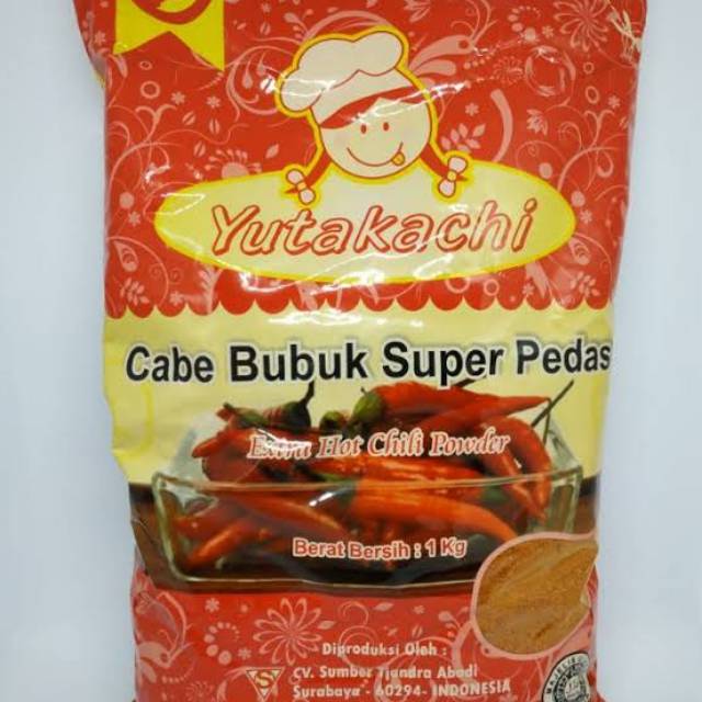 Bubuk cabe super pedas 50 gram bubuk red extra hot chili pepper yutakachi