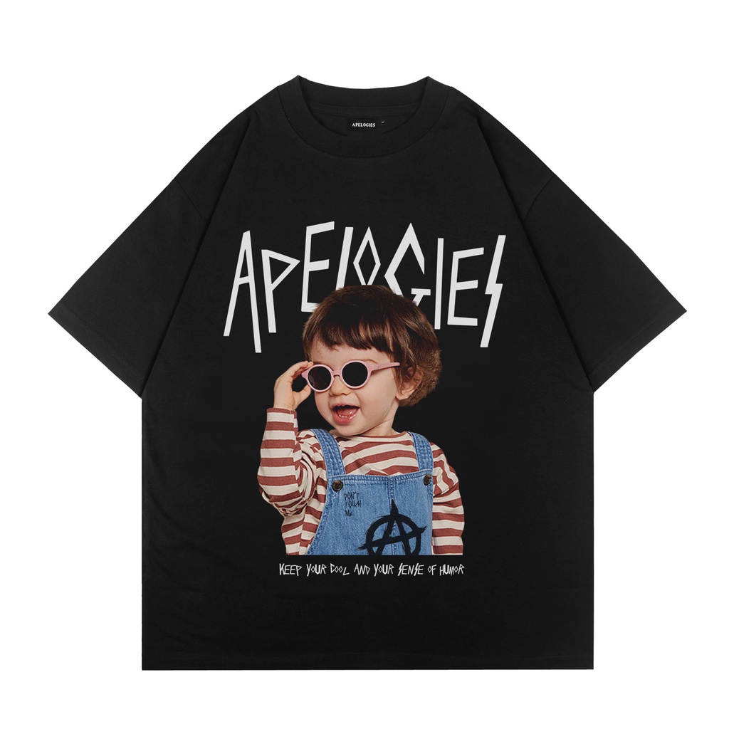 T-Shirt | Oversize | BLACK | Kids Glasses | Apelogies | New Drop