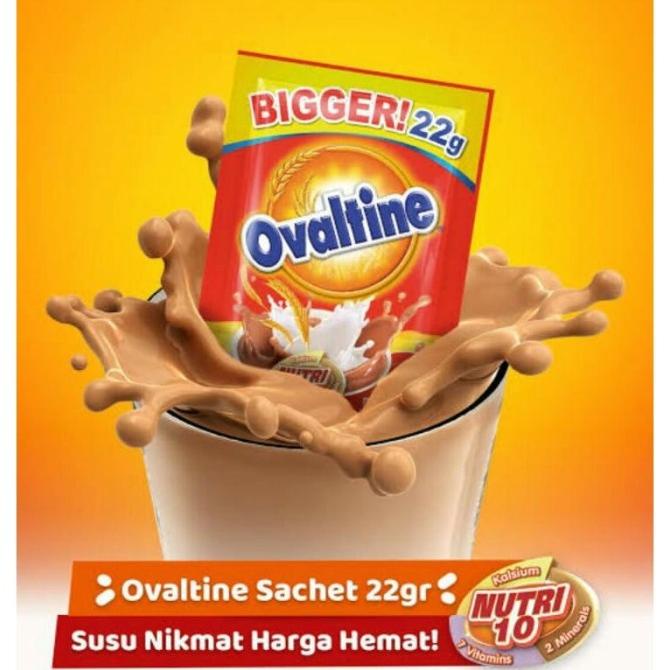 

Ovaltine sachet 1 renceng / 10 pcs x 22 gram Impor Thailand HALAL MUI
