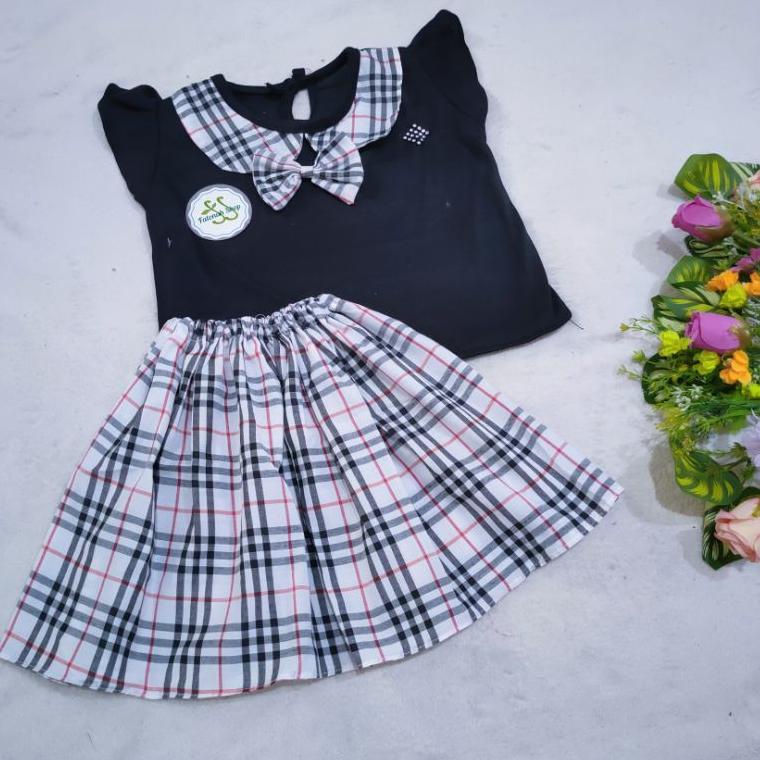 Setelan Rok Anak 2 3 4 tahun baju anak cewek perempuan lucu sailor anime japan jepang tadika mesra (