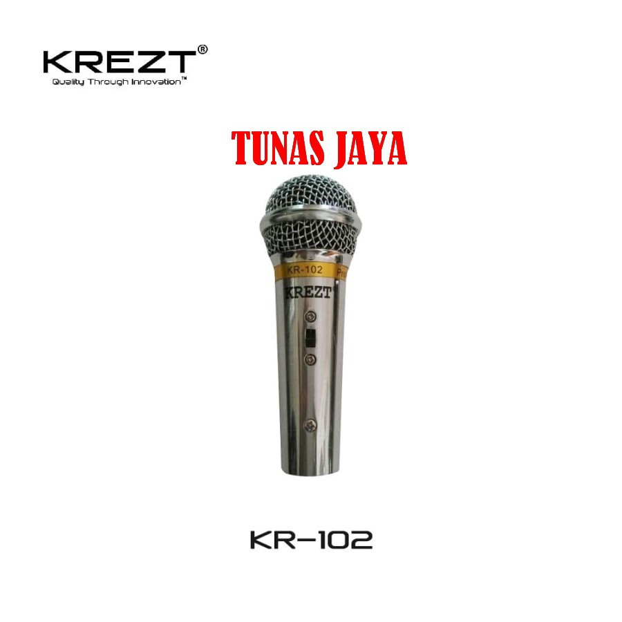 Microphone VOCAL Mini KREZT KR 102 Mic Kabel