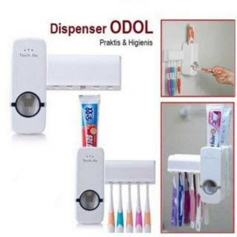 NEW TOOTHPASTE DISPENSER &amp; BRUSH DISPENSER ODOL DAN TEMPAT SIKAT GIGI