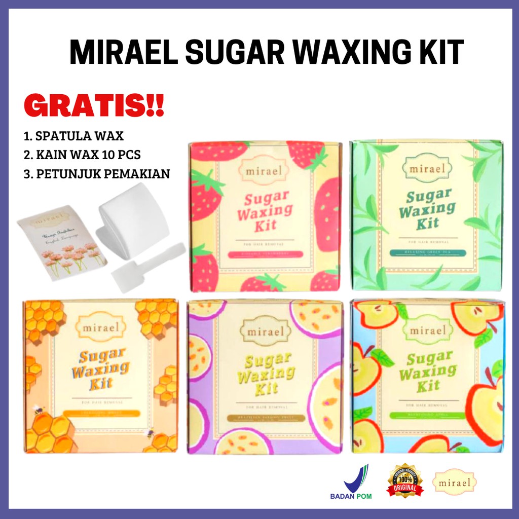 [ORIGINAL] Mirael Sugar Waxing Kit Hair Removal Pencabut Penghilang Pencukur Bulu Rambut Ketiak Kaki