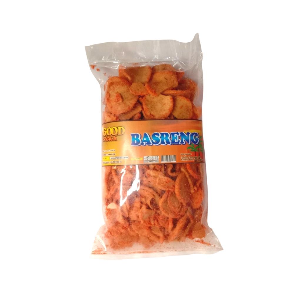 

Basreng Good Snack 200gr Keripik Cemilan Kerupuk Bakso Goreng Pedas Makanan Ringan