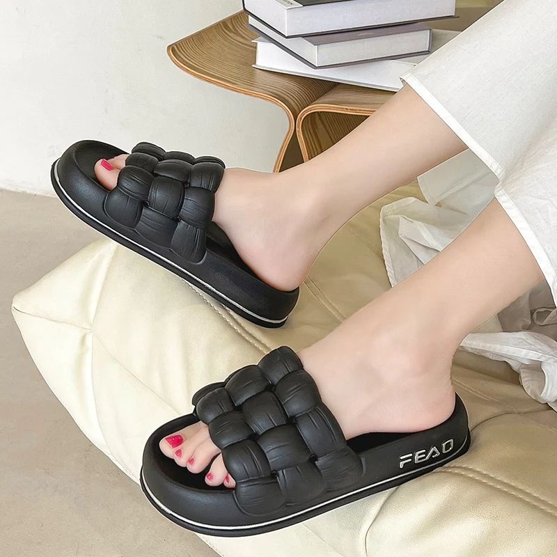 Sandal Karet Wanita Import Fead / Sandal Karet Tebal Korean Style