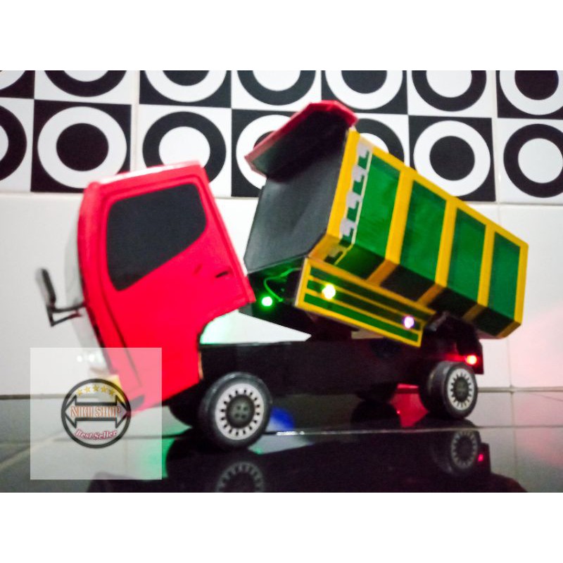 MINIATUR TRUCK DUMP VARIASI LAMPU