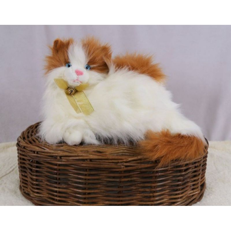 Boneka Kucing Anggora sisir