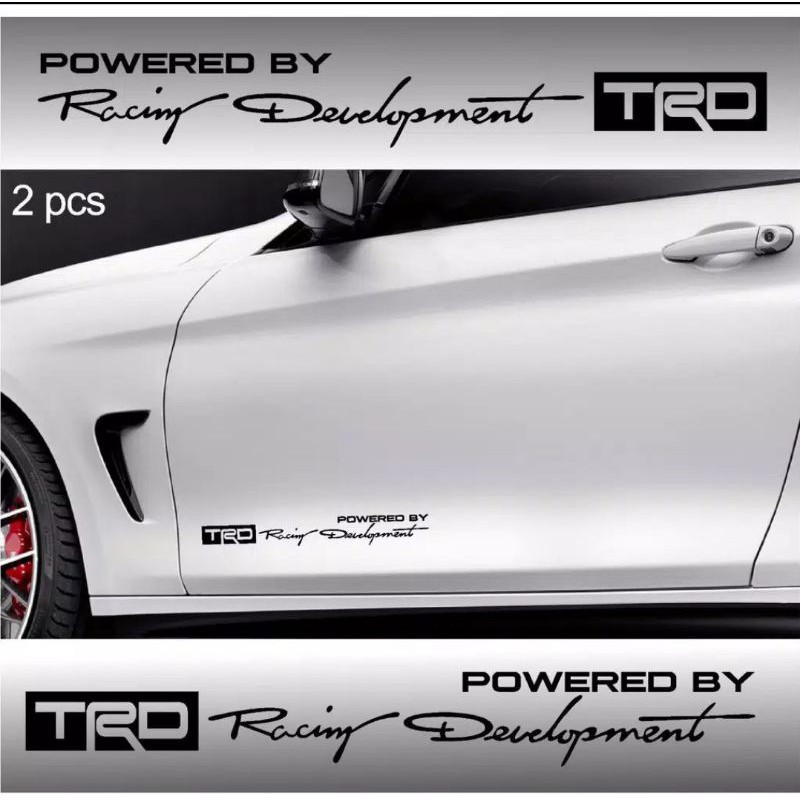 BT stiker mobil trd racing development stiker mobil toyota avanza cayla agya innova etios valco