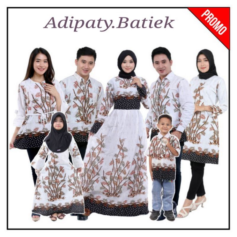 COUPLE BATIK KELUARGA || SETELAN COUPLE BATIK AYAH IBU ANAK CEWEK COWOK || COUPLE BATIK FAMILY GAMIS