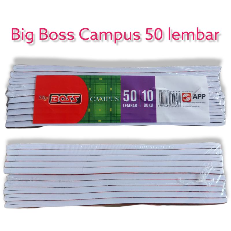 

YU Buku Tulis Big Boss Campus 50 Lembar 1pak isi 10 buku