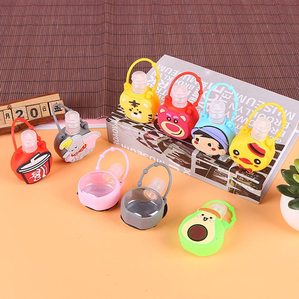 Solighter Hand Sanitizer Bottle Case Holder Lucu Untuk Wadah Isi Ulang Cairan Sabun Kartun