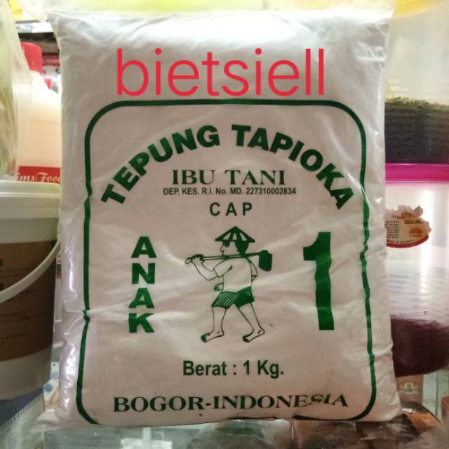 

tepung tapioka ibu tani cap anak 1 kg 10 pcs/karton