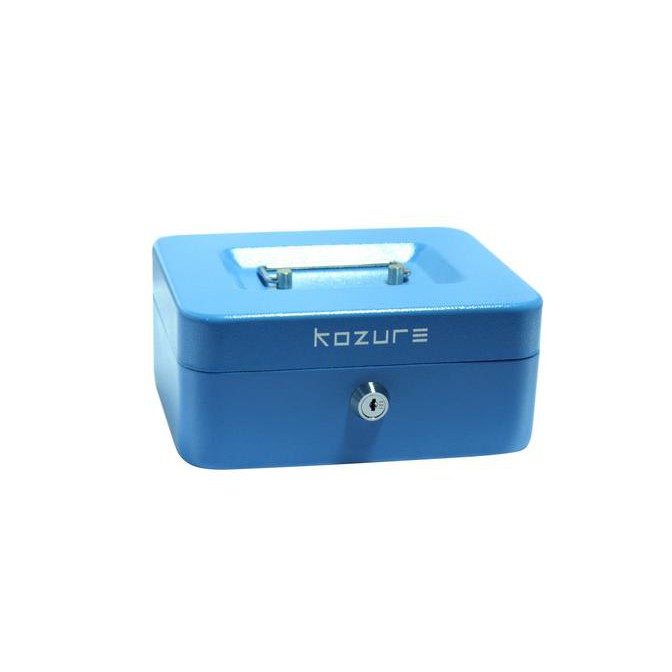 [[BISA COD]] CASH BOX SAFETY BOX BRANKAS KECIL TEMPAT PENYIMPANAN KOZURE CB 200 - Biru BIG SALE Kode