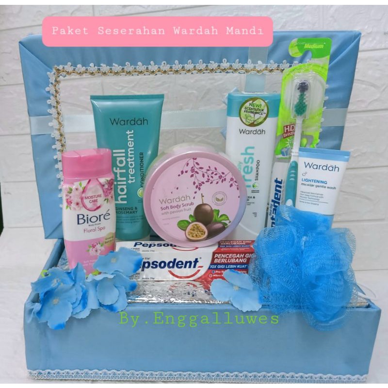 PAKET SESERAHAN WARDAH MANDI FREE BOX