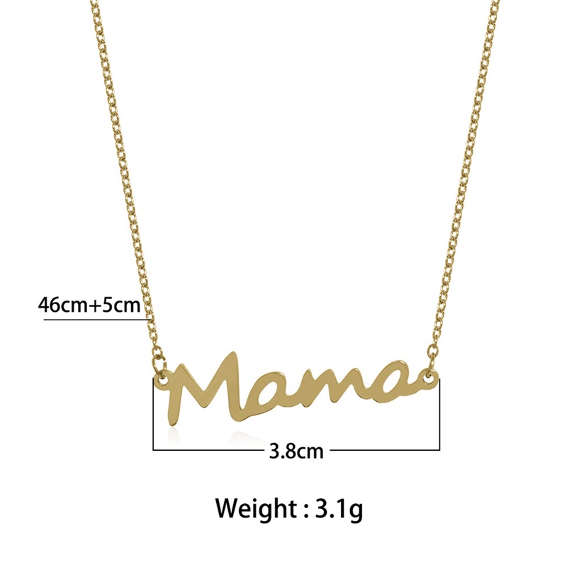 Kalung Desain Tulisan Mama Untuk Wanita