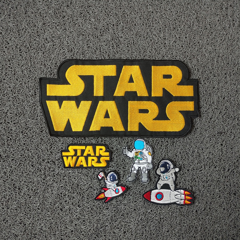 PATCH BORDIR / EMBLEM BORDIR BESAR STARWARS UNTUK DI JAKET TERLARIS BEST QUALITY