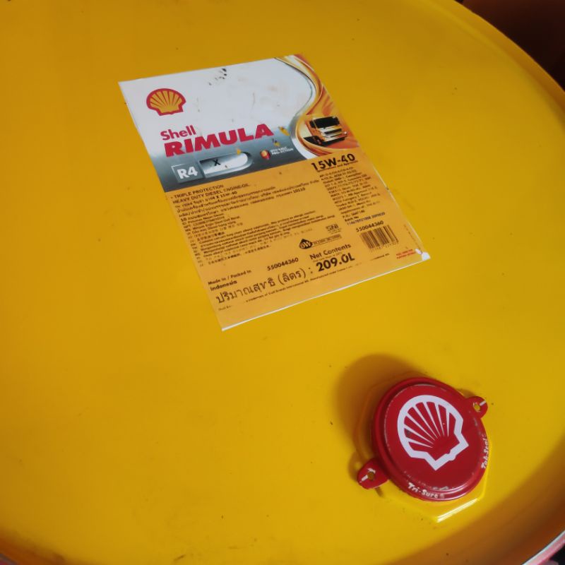 Shell Rimula R4X Repack dari drum