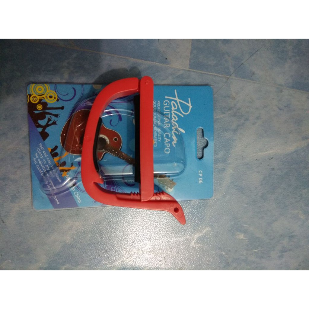 Capo Gitar dan Bass Akustik Elektrik Merk Cowboy Tipe AW-1005 Model D Alat Jepit Jakarta Murah