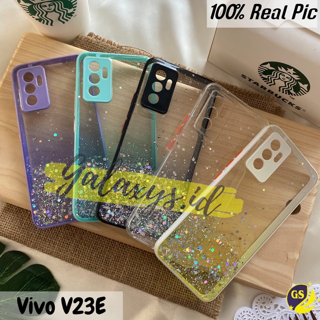 Vivo V27 PRO V27E V23E V23 5G 2022 VIVO Y15S Y21T Y21 Y21S Y33T Y33S V21 4G V21 5G V20 V20 SE Y53S Y51A Y51 Case Dove Glitter Bling Star Light Candy  Camera Macaron Gliter Pelindung Kamera