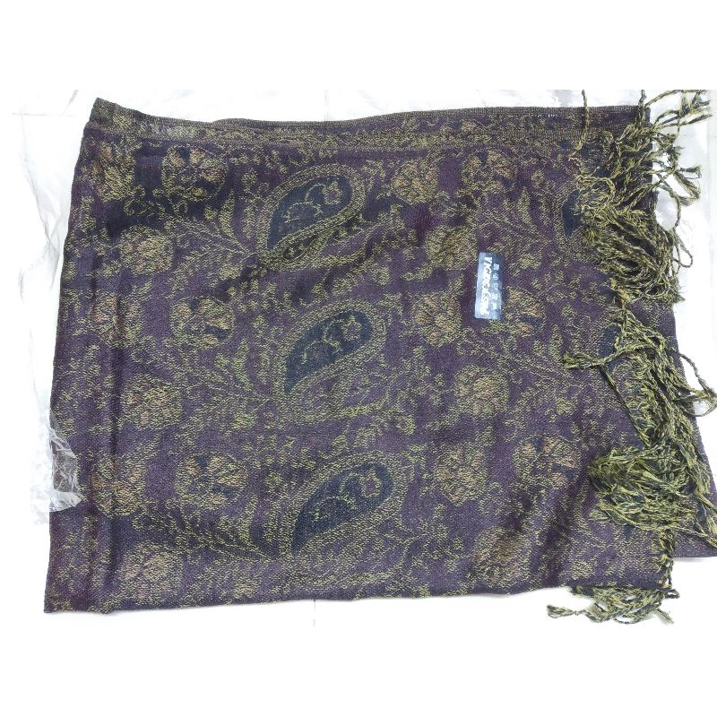 Pashmina Cashmere Slayer Scarf Selendang Syal Tenun Rajut Khas Bali