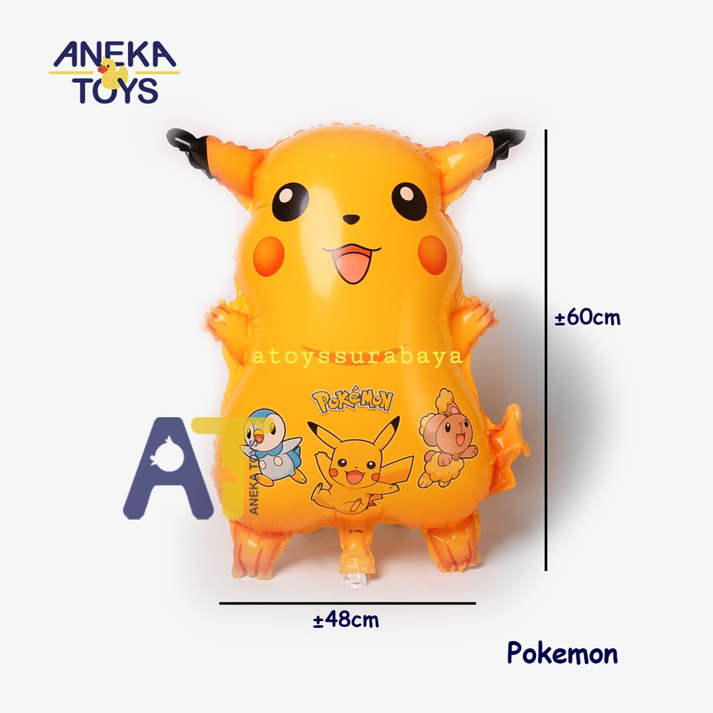 POKEMON PIKACHU (BALON GAS/FOIL/TERBANG/KARAKTER)