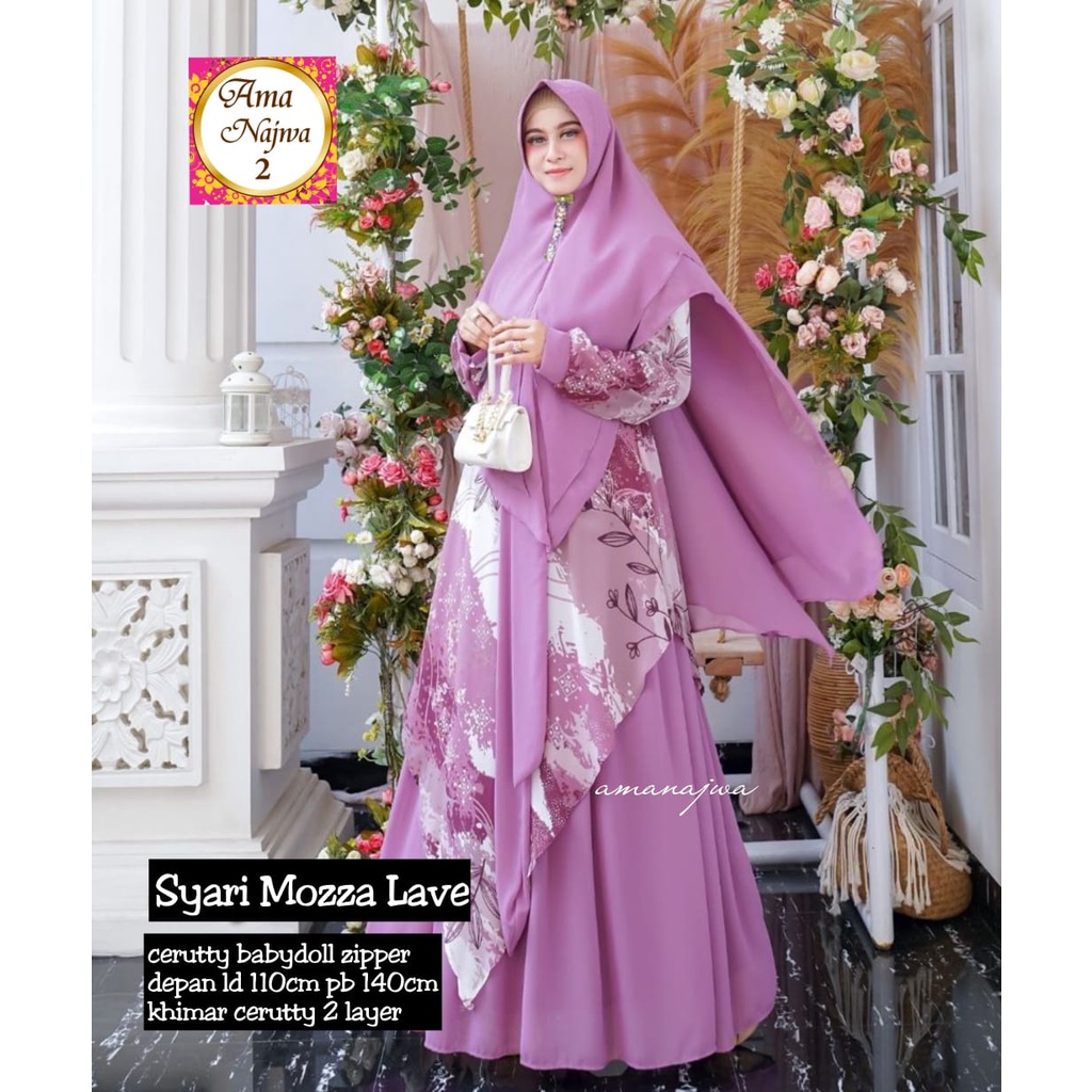 gamis mozza syari amanajwa