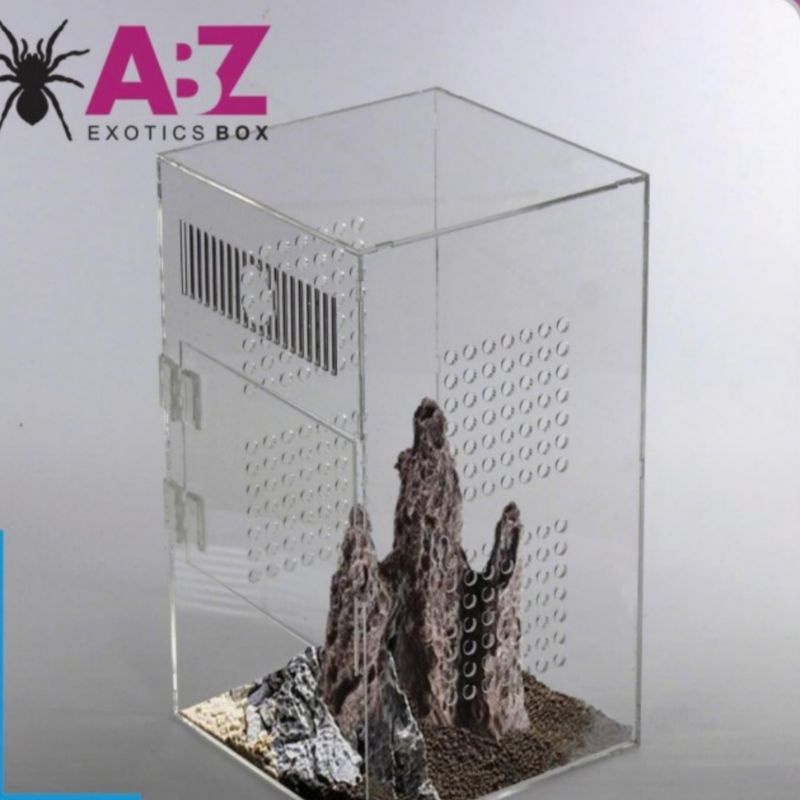 BOX AKRILIK REPTIL, KANDANG HEWAN, BOX UNTUK REPTIL MODEL VERTIKAL