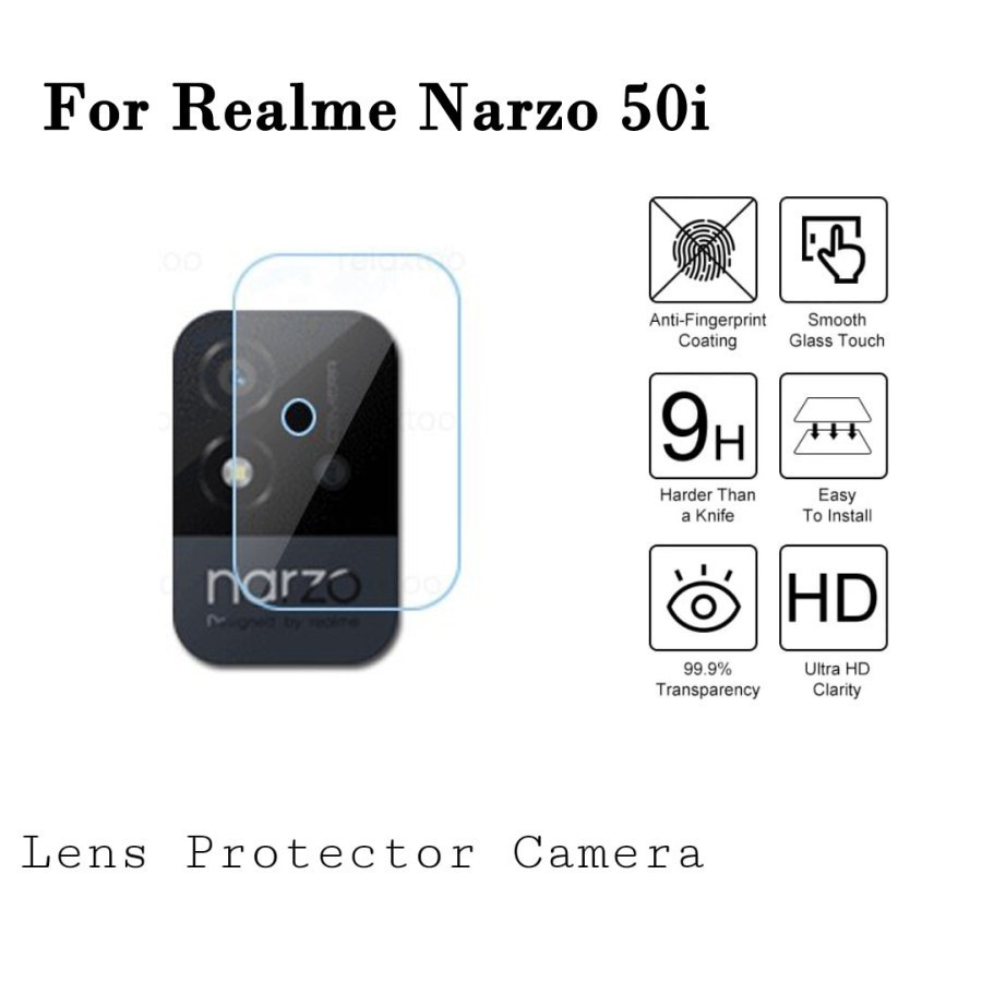 Realme Narzo 50A / Narzo 50I / Narzo Tempered Glass Camera Anti Gores Kamera Bening - D2