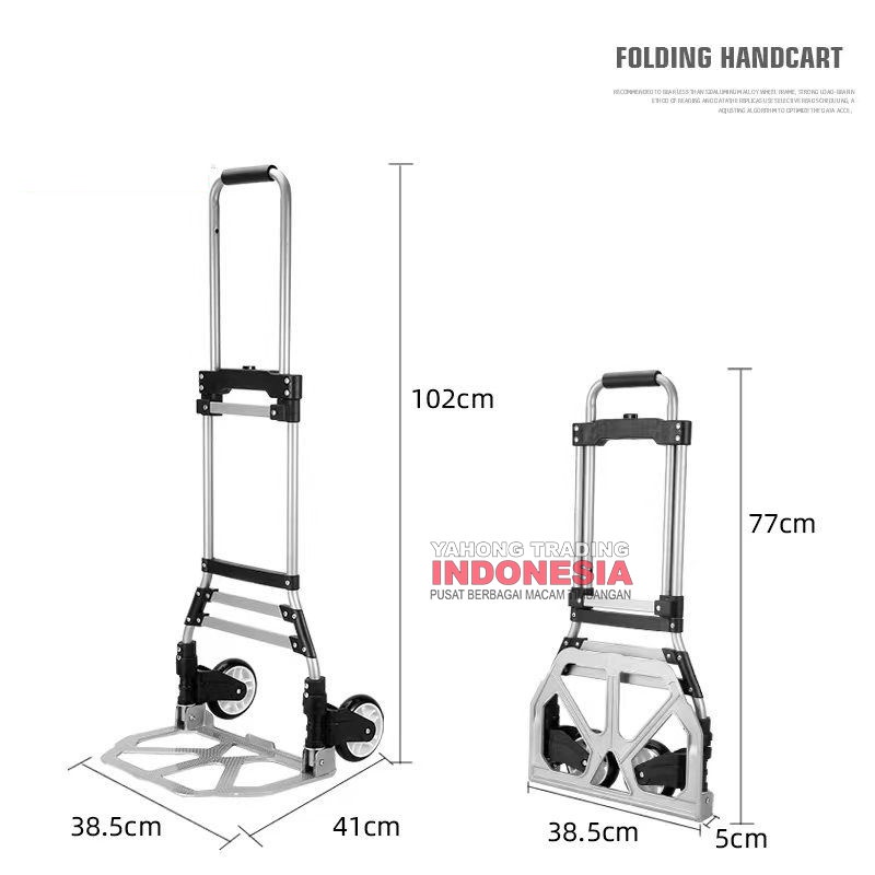 Troli Lipat Serbaguna Trolly Trolley Foldable Hand Truck