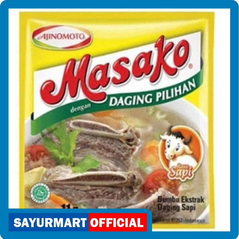 

Masako Rasa Sapi 1 Sachet, 1 Renceng 12 Sachet Lebih Murah [1 pcs]