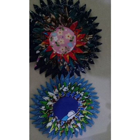 Tatakan Panci / Kain Perca Tataan / Lepek / Lemek  Alas Piring Makan Serbaguna kain perca unik