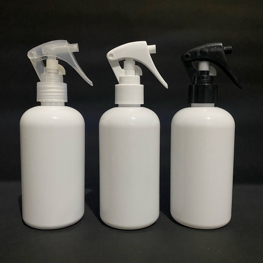 BOTOL SPRAY SEMPROT TRIGGER 250ML OVAL PUTIH/ BOTOL BR 250ML SPRAY TRIGGER