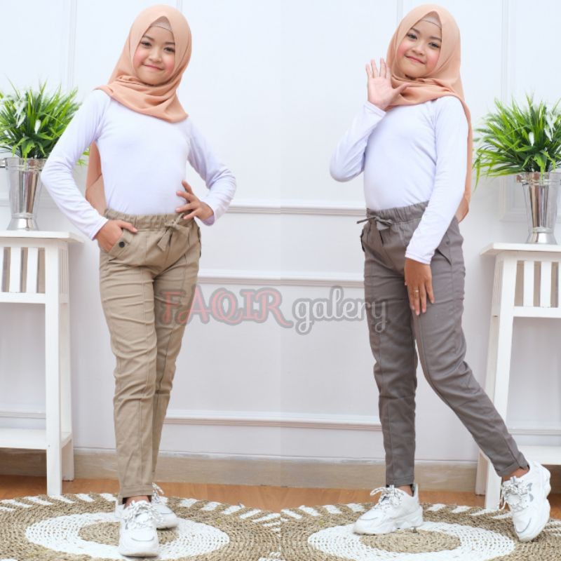 CELANA BAGGY PANTS PREMIUM ANAK PEREMPUAN USIA 4-12 TAHUN/CELANA ANAK PREMPUAN / BAGGY PANTS ANAK TANGGUNG